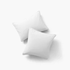 Hot Taie d'oreiller carrée en pur coton lavé biologique Souffle blanc Enfant Taies D'oreiller|Taies D’oreiller