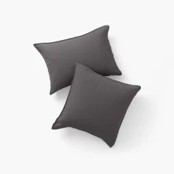 Hot Taie d'oreiller carrée lin lavé Songe charbon Taies D’oreiller