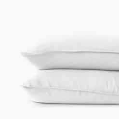 Best Sale Taie d'oreiller carrée lin et coton lavé Songe blanc Taies D’oreiller