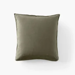 Flash Sale Taie d'oreiller carrée lin et coton lavé Songe bocage Taies D’oreiller