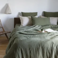 Flash Sale Taie d'oreiller carrée lin et coton lavé Songe bocage Taies D’oreiller