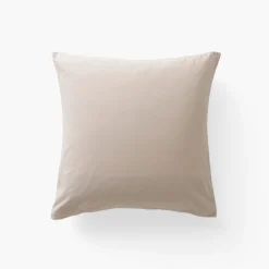 Online Taie d'oreiller carrée lin et coton lavé Songe grège floral Taies D’oreiller