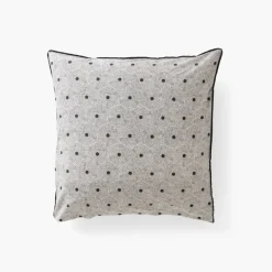 Cheap Taie d'oreiller carrée lin et coton lavé Eclipse Taies D’oreiller