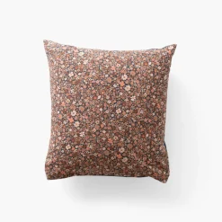 Hot Taie d'oreiller carrée percale de coton Neo bleu prusse floral Taies D’oreiller