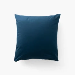 Hot Taie d'oreiller carrée percale de coton Neo bleu prusse floral Taies D’oreiller