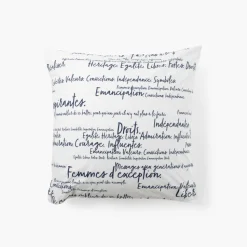 New Taie d'oreiller carrée percale de coton Simones Taies D’oreiller