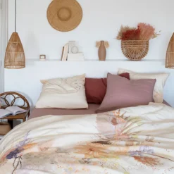 New Taie d'oreiller carrée percale de coton Bloomart Taies D’oreiller