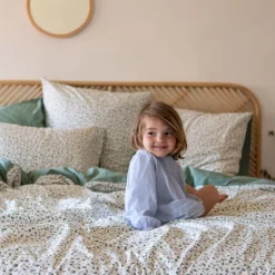 Cheap Taie d'oreiller carrée percale de coton Neo thym végétal Taies D’oreiller