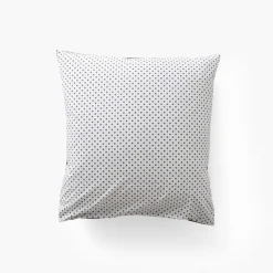 Flash Sale Taie d'oreiller carrée percale de coton Neo anthracite géométrique Taies D’oreiller