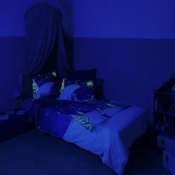 Shop Taie d'oreiller carrée phosphorescente coton Stellaire enfant Enfant Nouveautés Bébénew|Taies D'oreiller