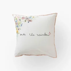 New Taie d'oreiller carrée pur coton bio Rêve d'or Enfant Linge De Litbio|Taies D'oreiller