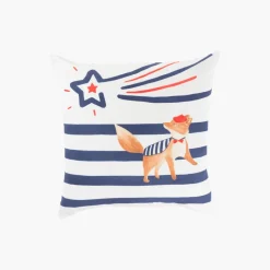 Online Taie d'oreiller carrée réversible coton biologique Ptitchic renard Enfant Linge De Litbio|Taies D'oreiller