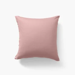 Clearance Taie d'oreiller carrée satin de coton lavé bio Quartz blush Taies D’oreiller