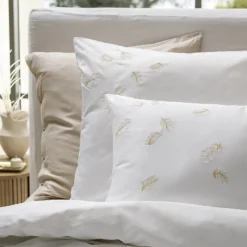 Cheap Taie d'oreiller carrée satin de coton Mon Ange Taies D’oreiller