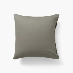 Sale Taie d'oreiller carrée satin de coton lavé biologique Quartz jade Taies D’oreiller