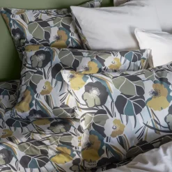 Cheap Taie d'oreiller rectangulaire percale de coton Neo ficelle floral Taies D’oreiller