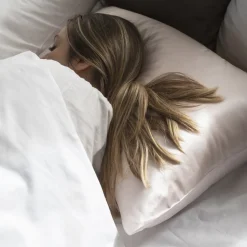 Hot Taie d'oreiller rectangulaire soie de mûrier Beauté rose poudré Femme Coffrets Cadeaux|Capsule Soienew