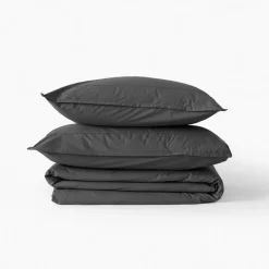 Flash Sale Taie d'oreiller rectangulaire coton Neo anthracite Taies D’oreiller