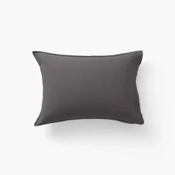 New Taie d'oreiller rectangulaire lin lavé Songe charbon Taies D’oreiller