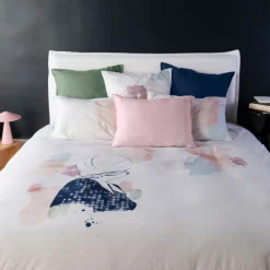 Online Taie d'oreiller rectangulaire percale de coton Simones Taies D’oreiller