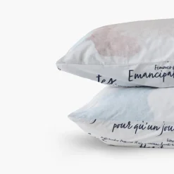 Online Taie d'oreiller rectangulaire percale de coton Simones Taies D’oreiller