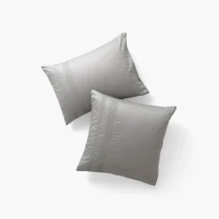 Cheap Taie d'oreiller rectangulaire satin de coton Titane Taies D’oreiller