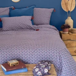 Fashion Taie d'oreiller rectangulaire réversible coton et lin Bombay Taies D’oreiller