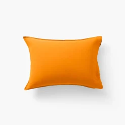 Best Sale Taie d'oreiller rectangulaire lin lavé Songe curcuma Taies D’oreiller