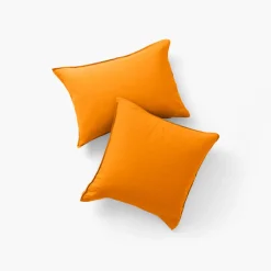 Best Sale Taie d'oreiller rectangulaire lin lavé Songe curcuma Taies D’oreiller