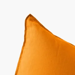 Best Sale Taie d'oreiller rectangulaire lin lavé Songe curcuma Taies D’oreiller