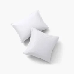 Fashion Taie d'oreiller rectangulaire satin de coton jacquard pois et rayures Prestige blanc Taies D’oreiller