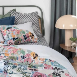 Flash Sale Taie d'oreiller rectangulaire réversible percale de coton Azulejos Taies D’oreiller