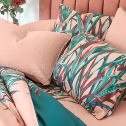 Fashion Taie d'oreiller rectangulaire réversible percale de coton Calathéa Taies D’oreiller