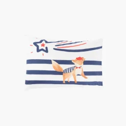 Shop Taie d'oreiller rectangulaire réversible coton biologique Ptitchic renard Enfant Linge De Litbio|Taies D'oreiller