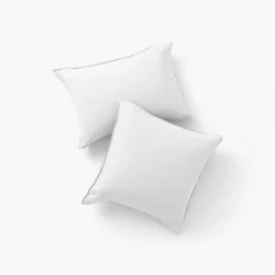 Online Taie d'oreiller rectangulaire lin et coton lavé Songe blanc Taies D’oreiller