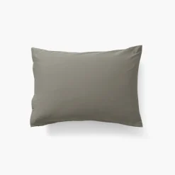 Clearance Taie d'oreiller rectangulaire satin de coton lavé biologique Quartz jade Taies D’oreiller