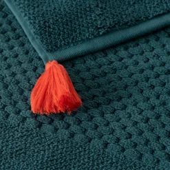 Online Tapis de bain coton Eclats bleu pétrole Tapis De Bain