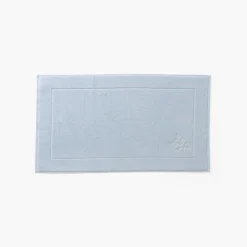 Discount Tapis de bain coton Equinoxe bleu givre Tapis De Bain