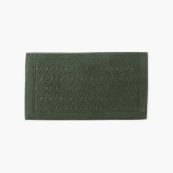 Hot Tapis de bain coton et viscose de bambou Silvalys vert forêt Tapis De Bain