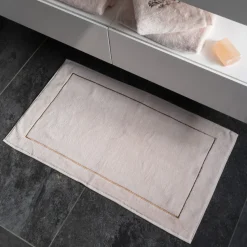 Shop Tapis de bain coton et viscose de bambou Aura nude Femme Coffrets Cadeaux|Tapis De Bain