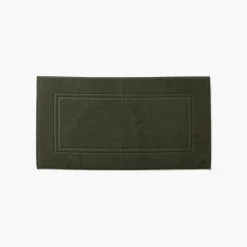 Best Sale Tapis de bain coton Lola II vert kaki Homme Coffrets Cadeaux|Tapis De Bain