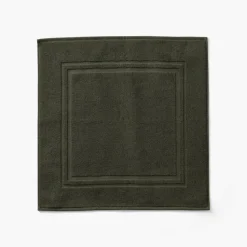 Best Sale Tapis de bain coton Lola II vert kaki Homme Coffrets Cadeaux|Tapis De Bain