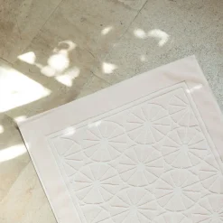 Best Tapis de bain coton Lotus rosée Tapis De Bain