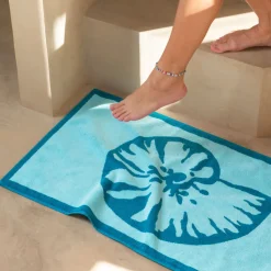 Fashion Tapis de bain coton Récif lagon Tapis De Bain
