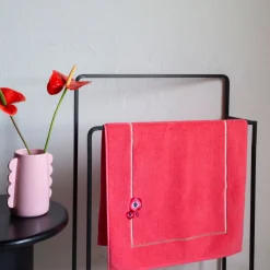 Shop Tapis de bain coton Rosella coquelicot Tapis De Bain