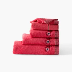 Shop Tapis de bain coton Rosella coquelicot Tapis De Bain