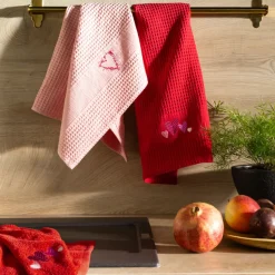 Outlet Torchon coton nid d'abeille Aime nude Femme Torchons & Essuie-mains|Coffrets Cadeaux