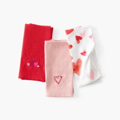 Best Torchon coton nid d'abeille Aime rouge Femme Torchons & Essuie-mains|Coffrets Cadeaux