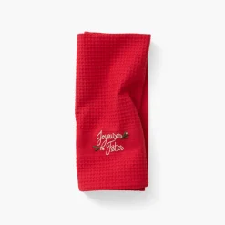 Clearance Torchon coton nid d'abeille Tradition rouge Torchons & Essuie-mains