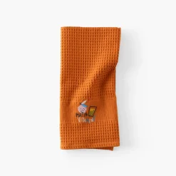 Hot Torchon coton nid d'abeille Tcafé rouille Torchons & Essuie-mains